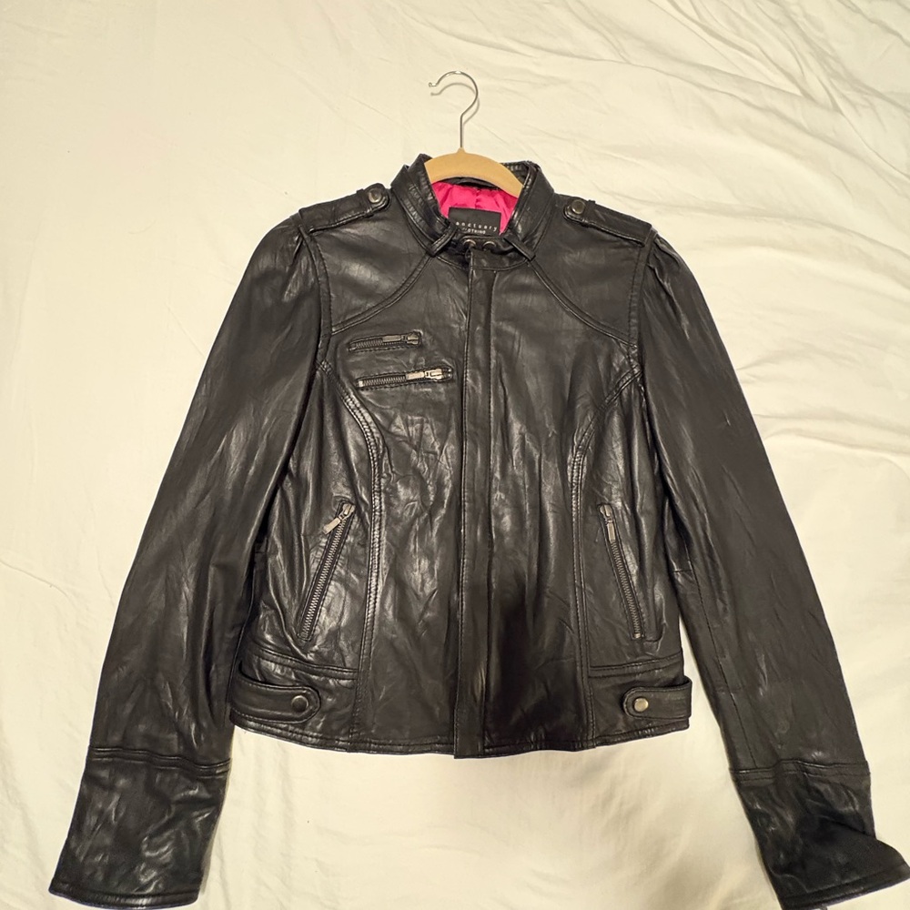 Sanctuary Black Leather Jacket
